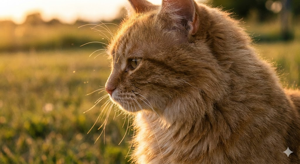 블로그 주인의 의도를 담아 AI로 생성된 고양이의 털의 느낌이 잘 살려진 이미지