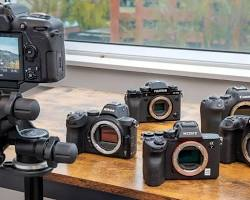블로그 주인의 의도를 담아 AI로 생성된 카메라 본체가 여려대 진열되어있는 이미지